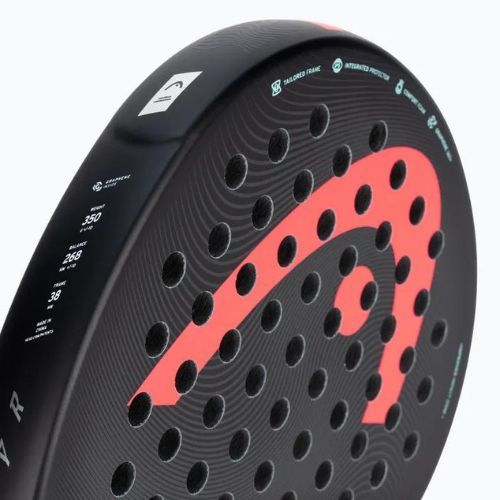 Padelio raketė HEAD Zephyr 2023 black/pink