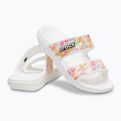Crocs Classic Crocs Tie-Dye Graphic Sandal white 207283-928 šlepetės