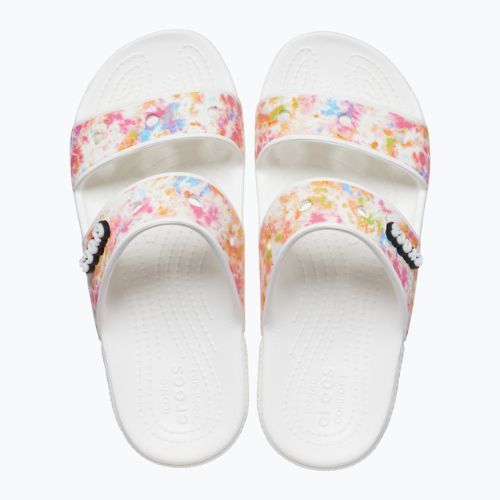 Crocs Classic Crocs Tie-Dye Graphic Sandal white 207283-928 šlepetės