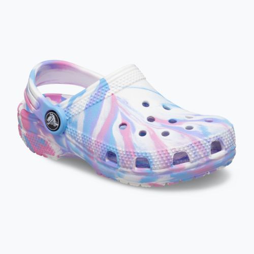 Crocs Classic Marbled Clog T spalvingos vaikiškos šlepetės 206838-102