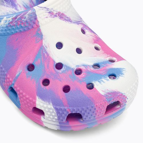 Crocs Classic Marbled Clog T spalvingos vaikiškos šlepetės 206838-102