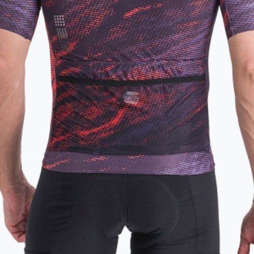 Sportful Cliff Supergiara vyriški dviratininko marškinėliai violetinės-raudonos spalvos 1122005.502