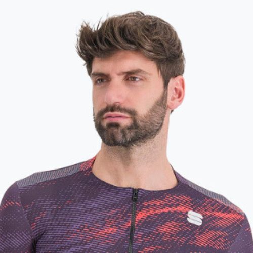 Sportful Cliff Supergiara vyriški dviratininko marškinėliai violetinės-raudonos spalvos 1122005.502