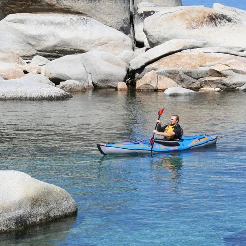 Advanced Elements AdvancedFrame Expedition TM Elite ocean blue 1 asmens pripučiama baidarė