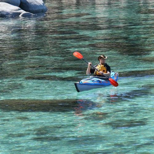 Advanced Elements AdvancedFrame Expedition TM Elite ocean blue 1 asmens pripučiama baidarė