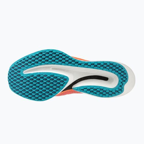 Mizuno Wave Rebellion Pro baltai oranžiniai bėgimo bateliai J1GC231701