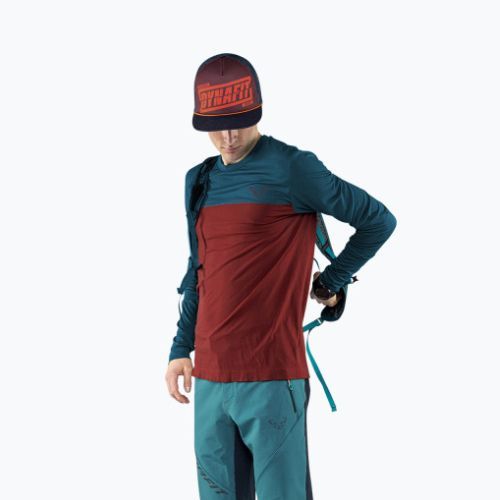 Vyriški marškinėliai DYNAFIT Traverse S-Tech, bordo spalvos 08-0000071606