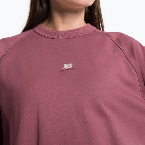 Moteriški treniruočių marškinėliai New Balance Athletics Remastered French Terry Crewneck red WT31500WAD