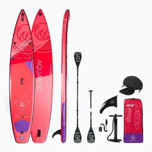 AQUASTIC Touring SUP lenta 12'6" raudona