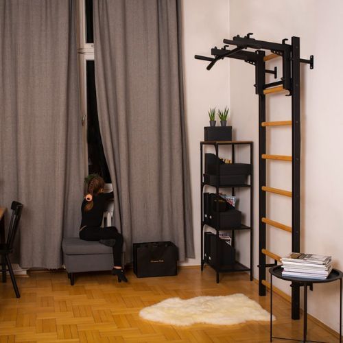 BenchK gimnastikos kopėčios juodos BK-232B