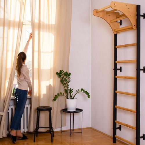 BenchK gimnastikos kopėčios juodos BK-711B