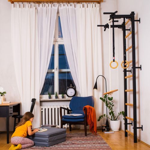 BenchK gimnastikos kopėčios juodos BK-721B+A076