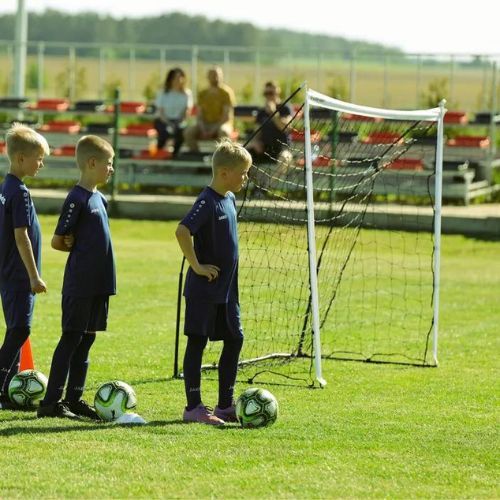 OneTeam Flex futbolo vartai 240 x 150 cm balti OT-SNG2415