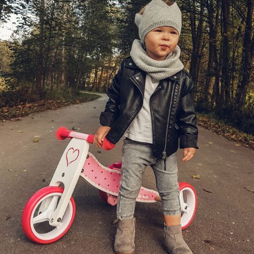 Milly Mally Jake krosinis dviratis rožinės ir baltos spalvos 2595