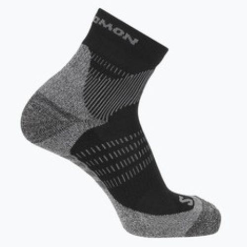 Salomon X Ultra Access Quarter trekingo kojinės 2 poros antracito/juodos spalvos
