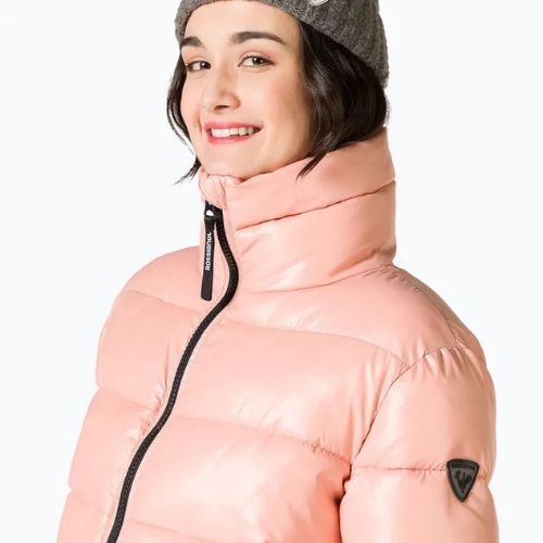 Moteriška pūkinė striukė Rossignol Shiny Bomber pastel pink