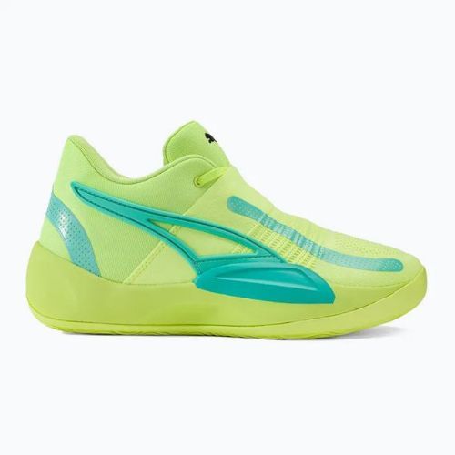 Vyriški krepšinio bateliai PUMA Rise Nitro fast yellow/electric peppermint
