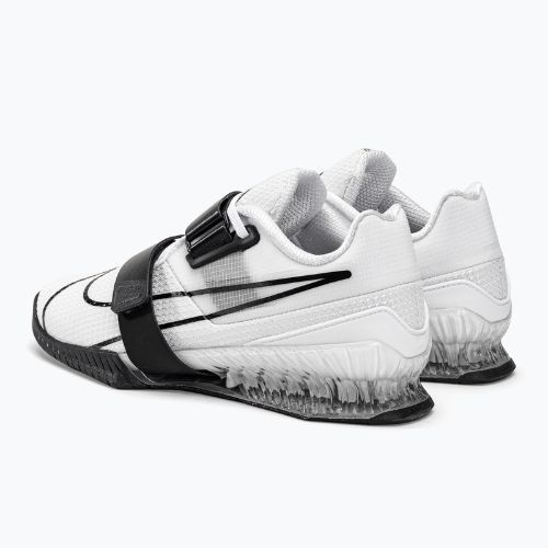 Nike Romaleos 4 baltos/juodos spalvos sunkiosios atletikos bateliai