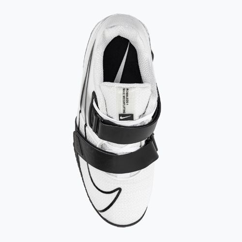 Nike Romaleos 4 baltos/juodos spalvos sunkiosios atletikos bateliai