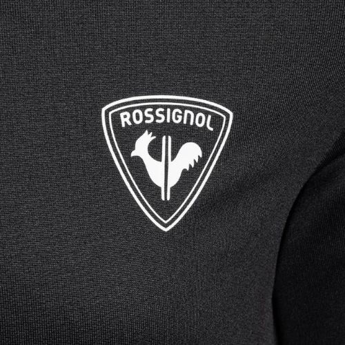 Rossignol Boy 1/2 Zip Warm Stretch vaikiškas slidinėjimo džemperis juodas