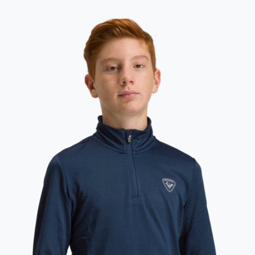 Rossignol Boy 1/2 Zip Warm Stretch vaikiškas slidinėjimo džemperis dark navy