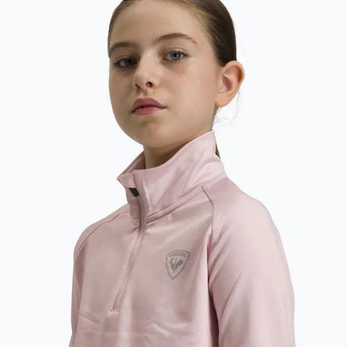 Rossignol Girl Warm Stretch powder pink vaikiškas slidinėjimo džemperis