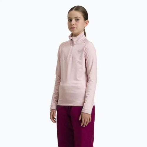 Rossignol Girl Warm Stretch powder pink vaikiškas slidinėjimo džemperis