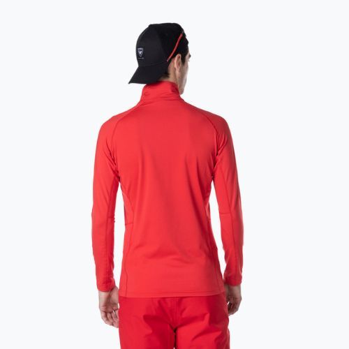 Vyriškas sportinis raudonas sportinis džemperis Rossignol Classique 1/2 Zip