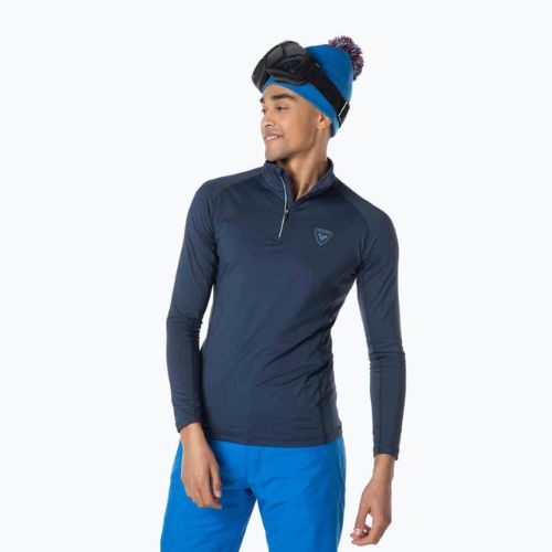 Vyriški termoaktyvūs marškinėliai Rossignol Classique 1/2 Zip dark navy