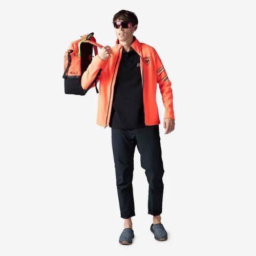 Vyriški slidinėjimo marškinėliai Rossignol Classique Hero Clim neon red