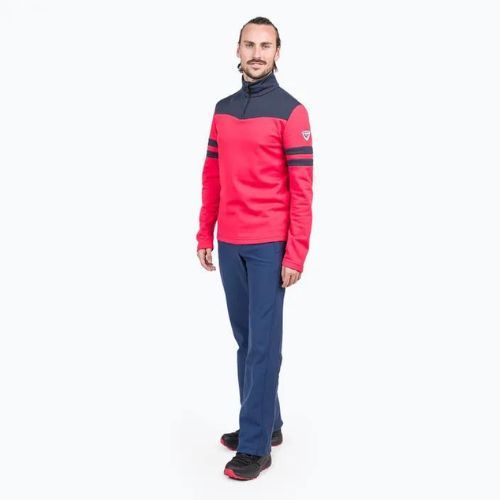 Vyriški termoaktyvūs marškinėliai Rossignol Resort 1/2 Zip sports red