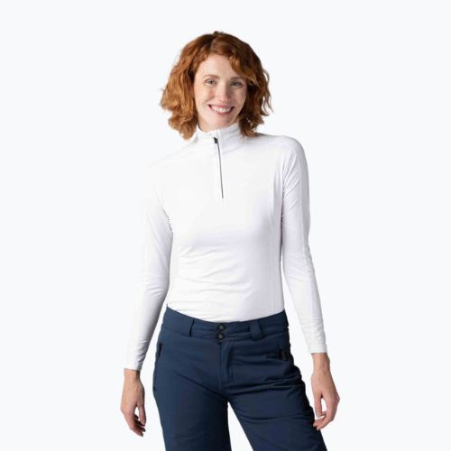 Moteriški termoaktyvūs marškinėliai Rossignol Classique 1/2 Zip white