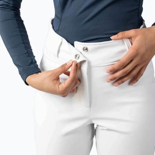 Moteriškos Rossignol Ski Softshell kelnės baltos spalvos