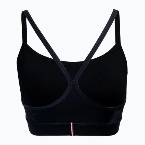 Tommy Hilfiger Essentials Low Int mėlyna fitneso liemenėlė