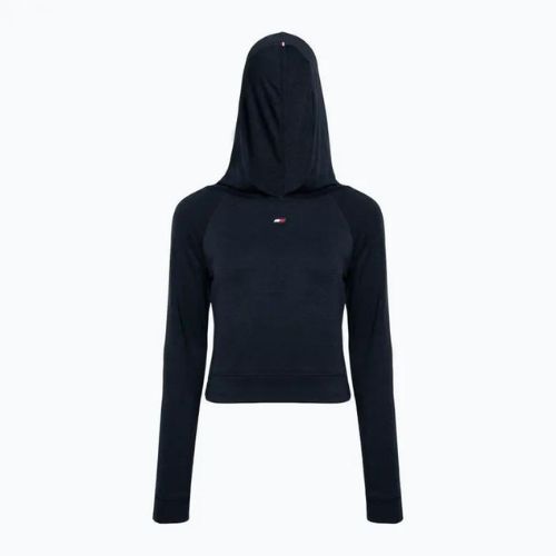 Moteriški treniruočių džemperiai Tommy Hilfiger Slim Soft Hoodie blue