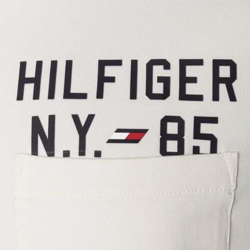 Vyriškas Tommy Hilfiger grafinis triko beige