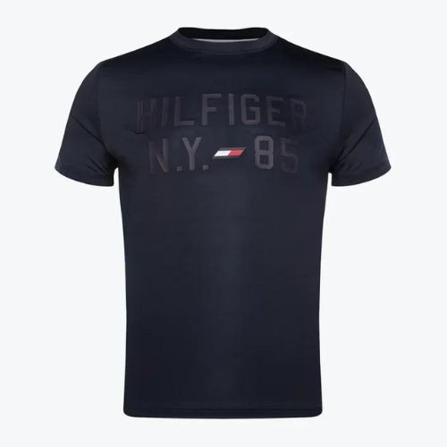 Vyriški Tommy Hilfiger Graphic Training marškinėliai mėlyni