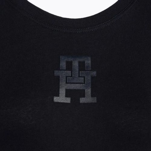Tommy Hilfiger moteriški treniruočių marškinėliai Regular Th Monogram blue