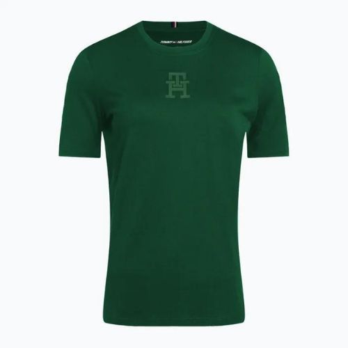Tommy Hilfiger moteriški treniruočių marškinėliai Regular Th Monogram green
