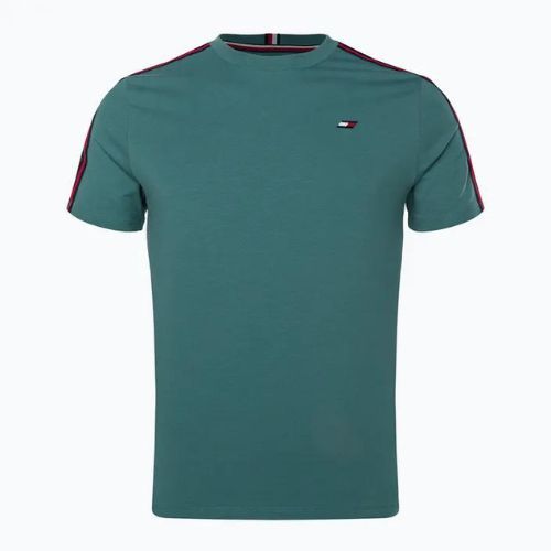 Tommy Hilfiger vyriški treniruočių marškinėliai Textured Tape green
