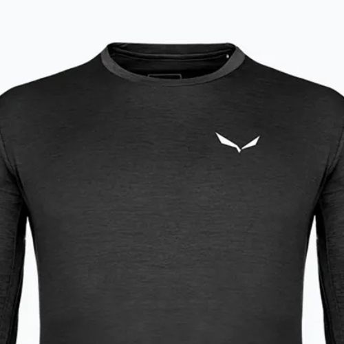 Vyriški trekingo marškinėliai Salewa Puez Melange Dry black out melange