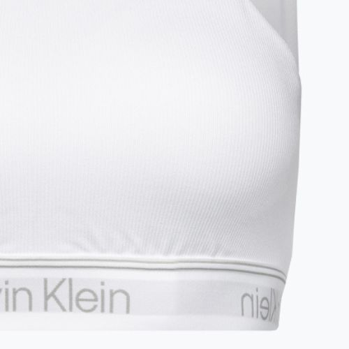 Calvin Klein Medium Support YAF ryškiai balta fitneso liemenėlė