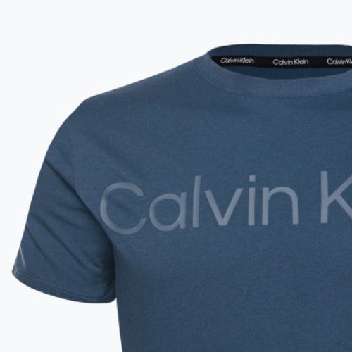 Vyriški Calvin Klein kreidiniai mėlyni marškinėliai