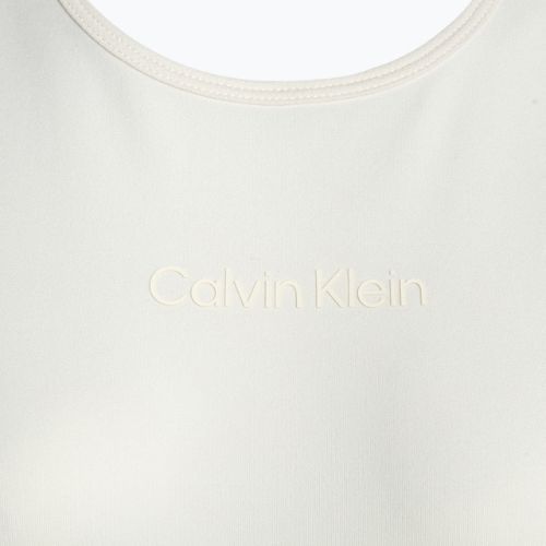 Moteriški Calvin Klein Knit balti zomšiniai marškinėliai