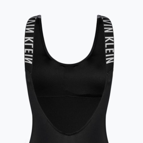 Moterų Calvin Klein Scoop Back One Piece Swimsuit Black