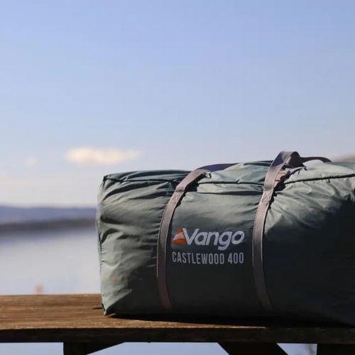 Vango Castlewood 400 paketas mineral green 4 asmenų kempingo palapinė