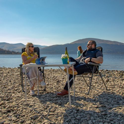 Vango Granite Duo 90 pilkas turistinis stalas