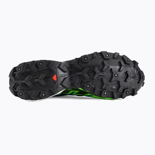 Vyriški bėgimo bateliai Salomon Spikecross 6 GTX black/surf the web/green gecko