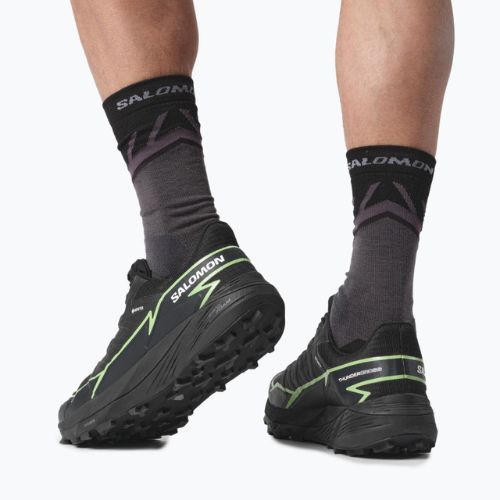 Salomon Thundercross GTX vyriški bėgimo bateliai black/green gecko/black