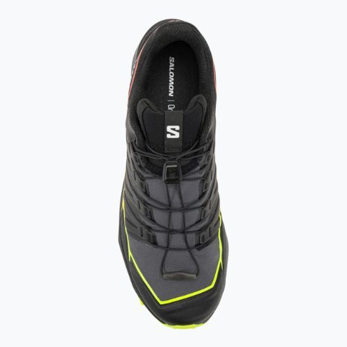 Salomon Thundercross vyriški bėgimo bateliai black/quiet shade/fiery coral